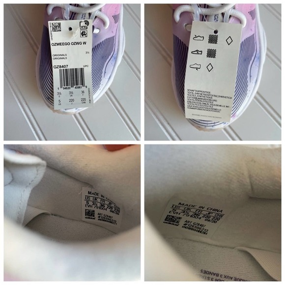 Adidas Ozweego Originals Sneaker Shoe Pink Tech Purple Size 5 Rare Stan Smith. - Picture 6 of 11